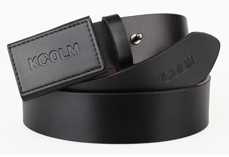 Deepeel, 3,8*105-160 см, Харадзюку, второй слой, CowhideLeather, ремень, Ретро стиль, натуральная кожа, не вызывает аллергию, гладкая пряжка, ремень для мужчин