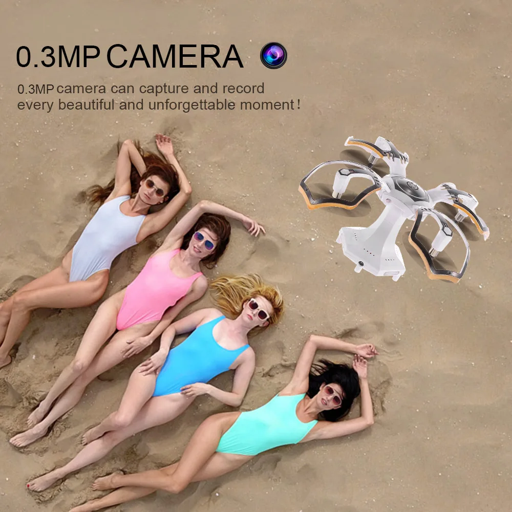 CG030 Foldable 0.3MP Camera Drone Wifi FPV 6-Axis Gyro Altitude Hold Headless RC Quadcopter Mini Drone APP Control RC Dron (3)