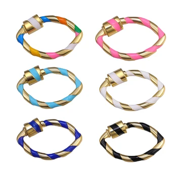 

Juya DIY Bolt Clasps Findings Fastener Enamel Pendant Lockets Screw Lock Clasps For Handamde Punk Jewelry Making Supplies