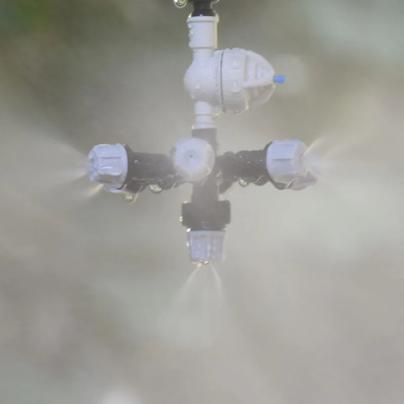 Hanging Anti Drip Misting Nozzle Multi-nozzle Sprinkler Garden Greenhouse Irrigation Cross Fog Sprayer 1Pcs garden misting nozzle misting nozzles watering nozzle
