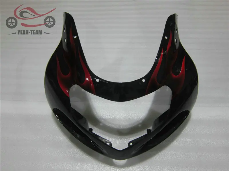 Пользовательские китайские обтекатели комплект для Suzuki 20012002 2003 GSXR750 GSX R600 01 02 03 GSXR 600 750 Красный Пламя aftermarket части обтекателя
