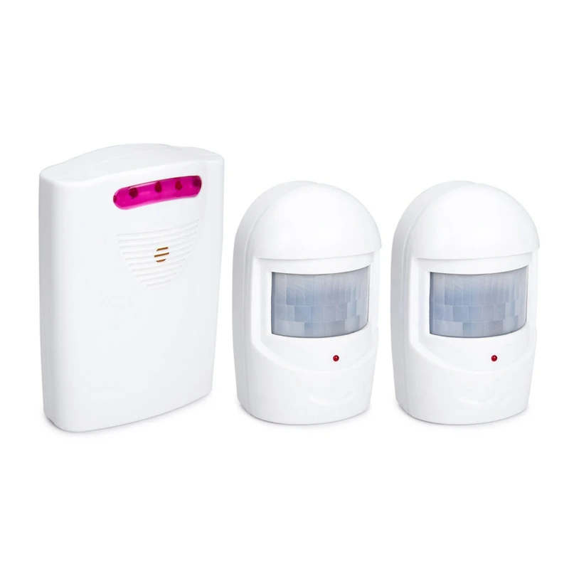 Wireless Motion Sensor Detector Door Gate Entry Bell Chime Alert Infrared Alarm Doorbell Switch Anti-thief Alarm Guest Prompt - Цвет: 2 Receiver