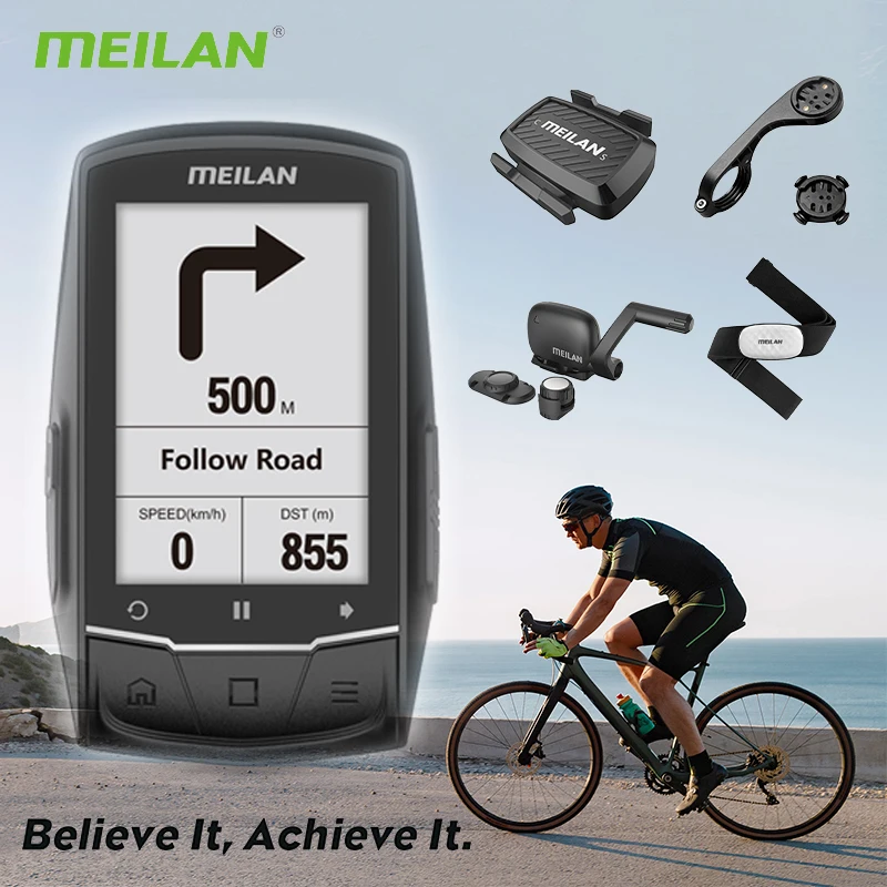 MEILAN Bike Computer Wireless Waterproof Gps Navigation BLE4.0 with ... - MEILAN Bike Computer Wireless Waterproof Gps Navigation BLE4 0 With Cycling CaDence Sensor SpeeD Sensor AnD