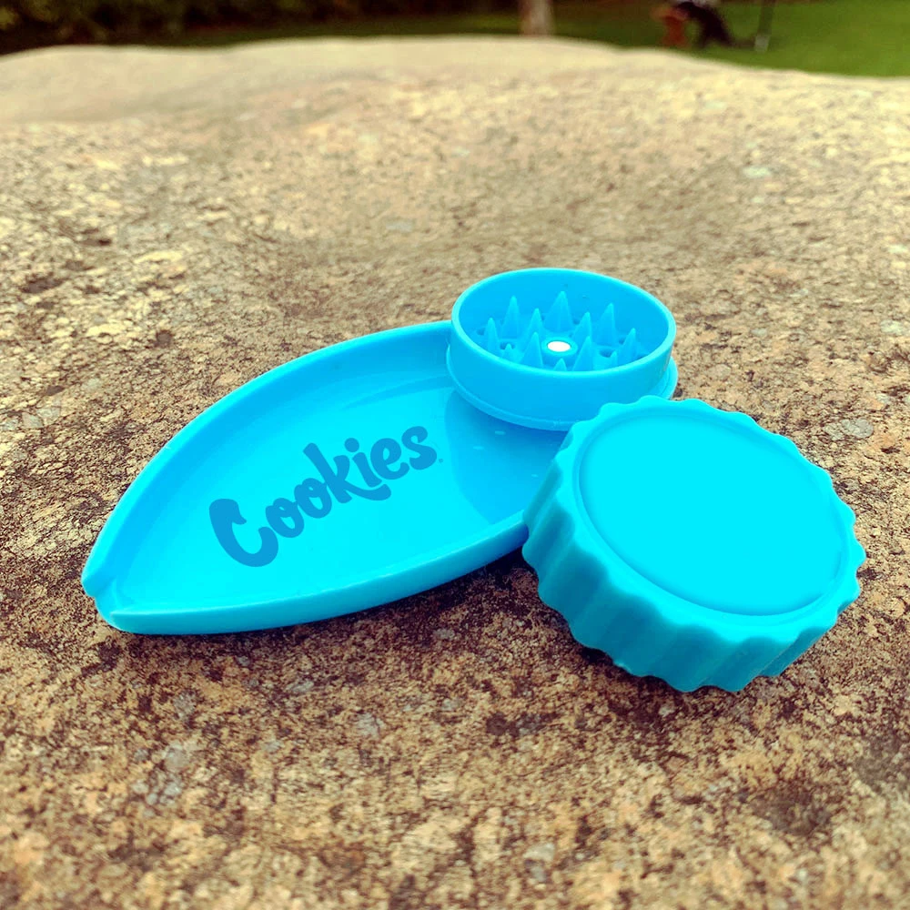 Cookies 40mm Plastic Grinder For Smoking Weed 2 In 1 Tobacco Herb