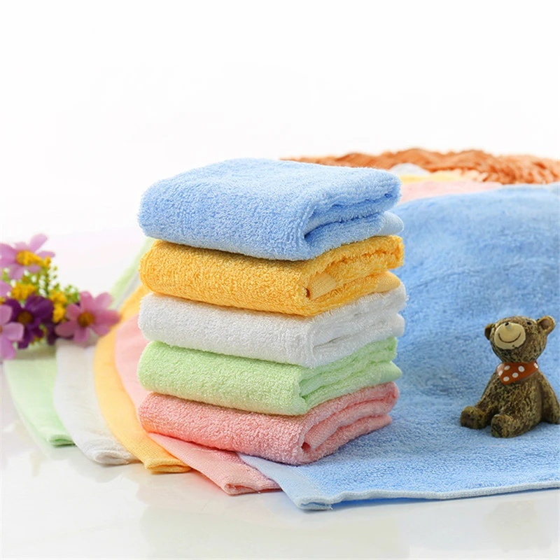 Gant de bain ULTRA doux pour bébé 25x25cm 5 pièces/lot | Serviettes de bambou en Rayon, Kits de bain pour bébé de voyage, cadeaux parfaits (lot de 5)