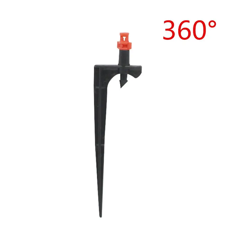 length 10.7cm Garden Irrigation 90/180/360 Degree Atomization Nozzle with 10.7cm/14cm Bracket Holder Misting Yard Farm Water Sprinkler 40sets - Цвет: length 10.7cm