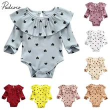 Весенне-осенняя одежда для малышей, хлопковый комбинезон для новорожденных мальчиков и девочек, комбинезон с длинными рукавами в рубчик, одежда