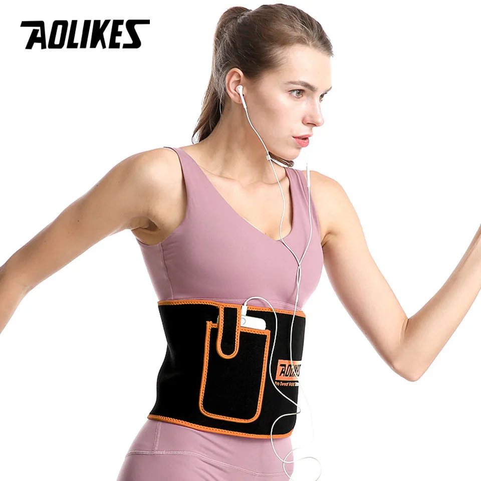 AOLIKES спортивный бандаж на пояс для похудения бандаж Опора поясничной скобки аксессуары в тренажерный зал тяжелая атлетика тренировочный Фитнес