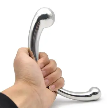 304 Stainless Steel G-Spot Wand Massage Stick Pure Metal Penis P-Spot Stimulation Anal Plug Dildo Sex Product For Women Men Gay 3