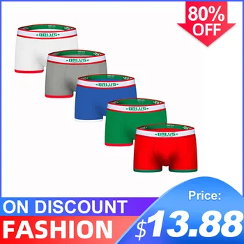 

5Pcs/lot CMENIN High Quality Cotton Low waist Underwear Mens Boxer Homme Men's Underwear Boxer Men Undeware Boxers Bikini OR172