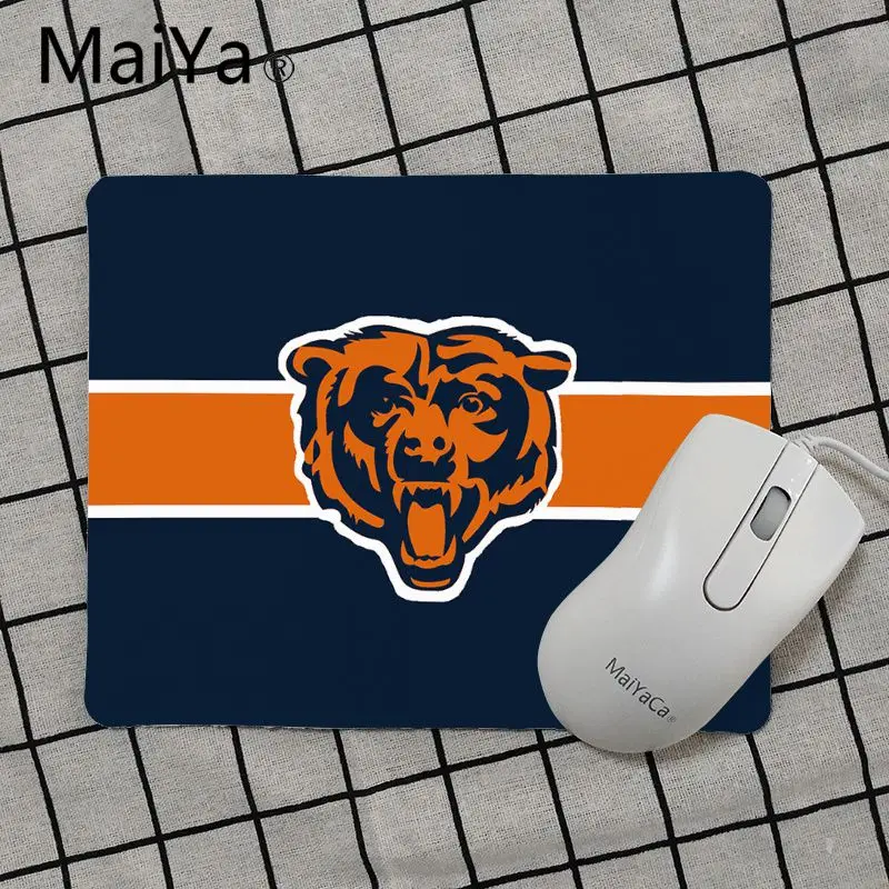 Maiya наивысшего качества Chicago Bears уникальная настольная панель коврик для игровой мыши Лидер продаж подставка под руку мышь - Цвет: No Lock Edge25x29cm