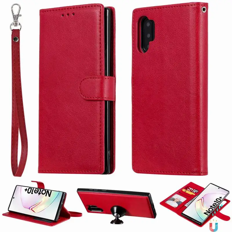 2in1 Magnetic Folio Detachable Wallet Case For Samsung Galaxy Note 20 Ultra 10 Plus 5G A10E A10S A20S M30S A51 A71 A81 M60S A91 | Мобильные