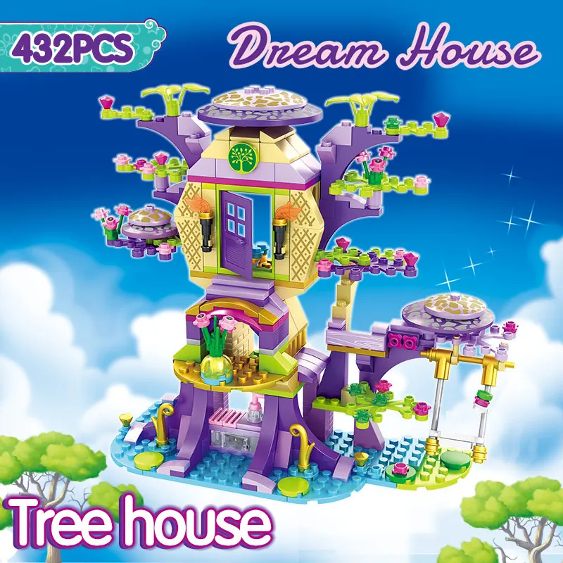 Dream Girls Friends серия совместимых Technic Dream Tree House красивые блоки мини-фигурки, кирпичи, игрушки для детей