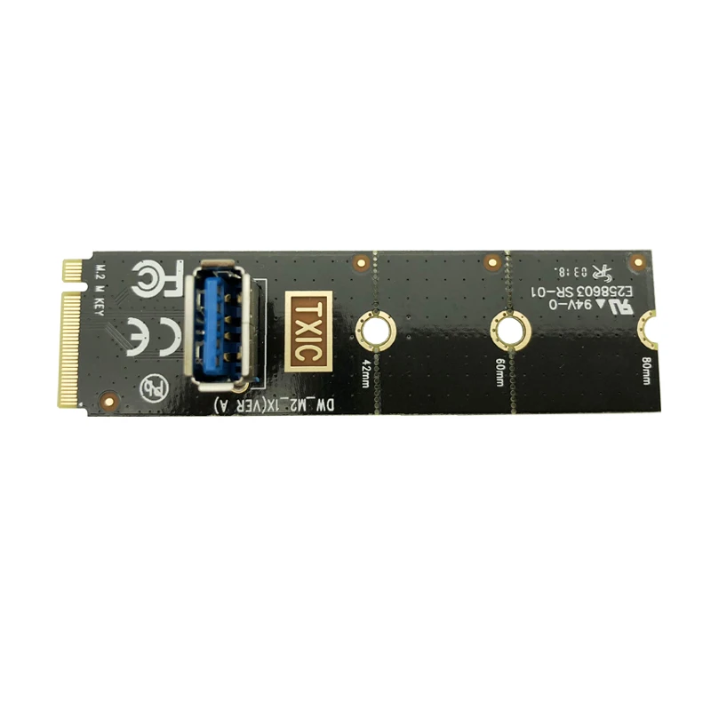QINDIAN NGFF M.2 слот для USB 3 0 PCI-E Райзер карта M2 удлинитель адаптер майнинга BTC/ETH |