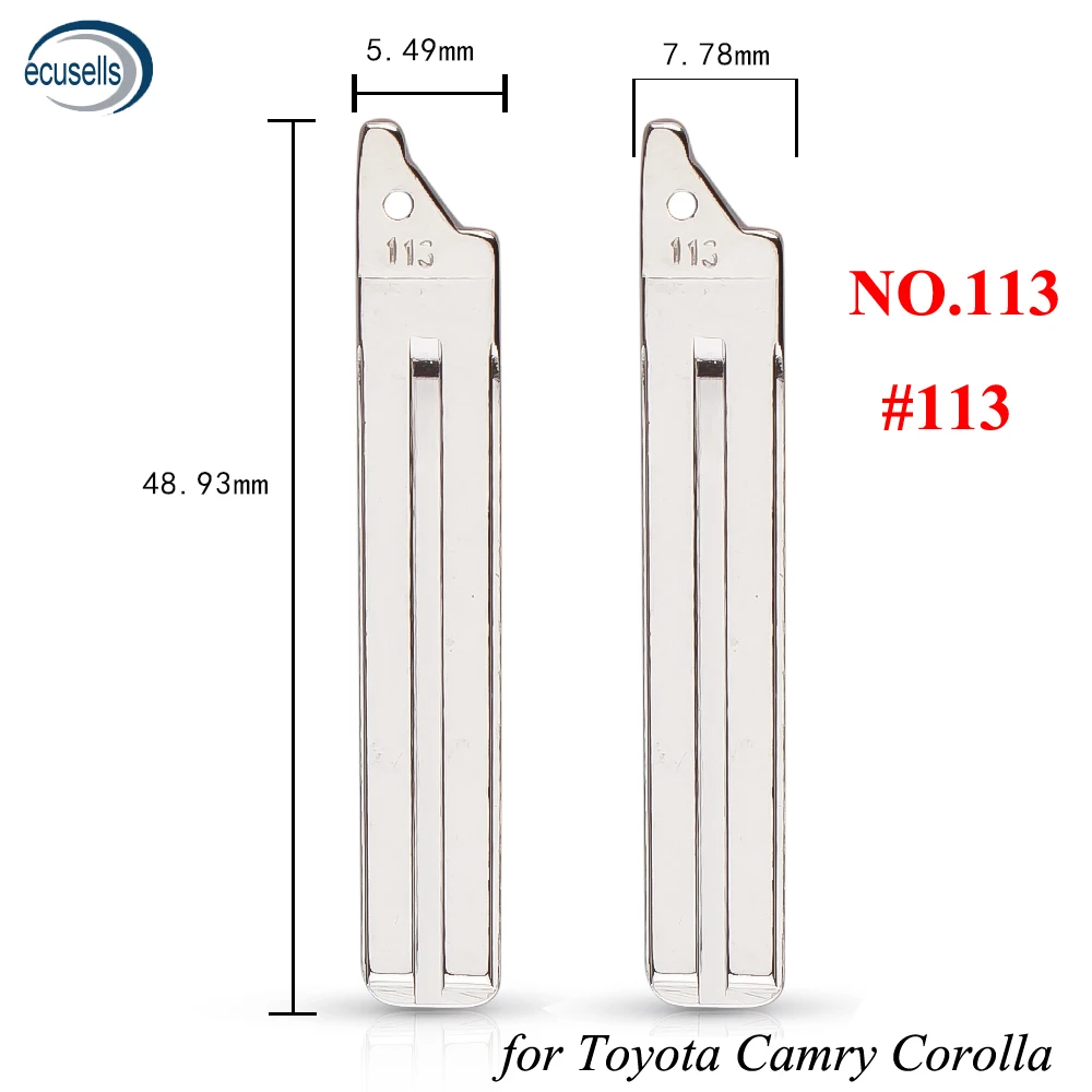 10PCS NO.113 Universal Remotes Flip Key Blade 113# for Toyota Camry Corolla KD Remote | Автомобили и мотоциклы