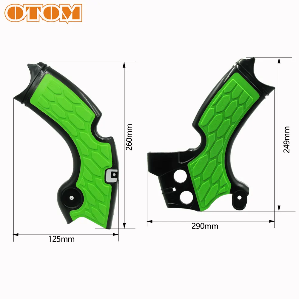 Защитный чехол OTOM X Grip для KAWASAKI KX250F 15 18 KX450F 2009 Pit Dirt Bike MX frameguard мотокросса|Накладки и