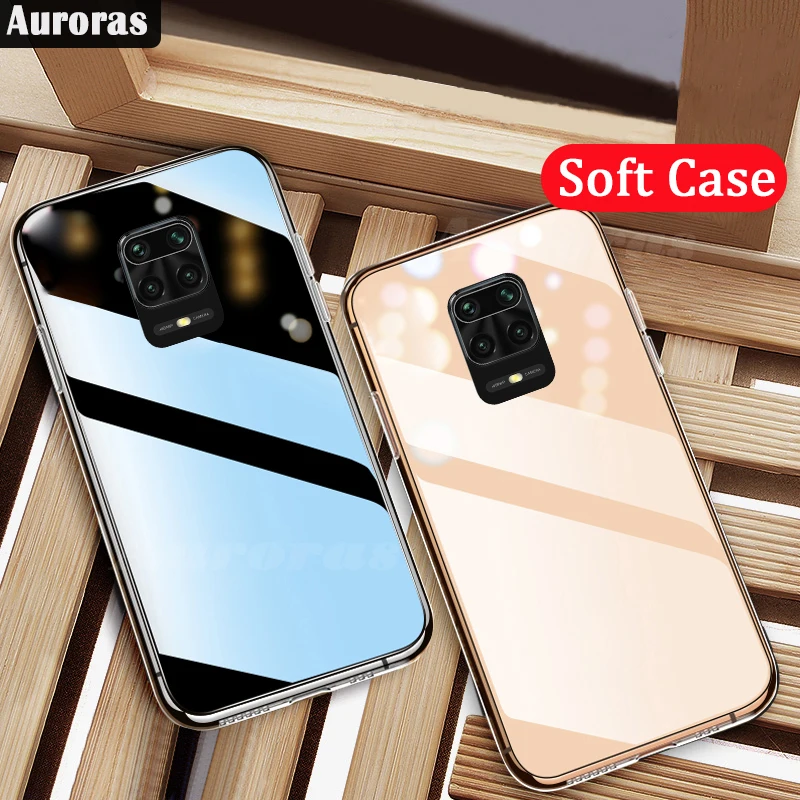 Auroras 2 шт. чехол для телефона прозрачный мягкий Xiaomi Redmi Note 9 S прозрачные чехлы |