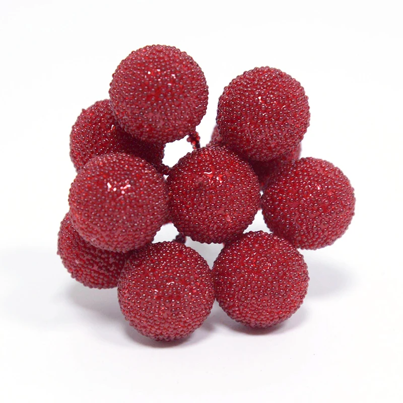 20pcs Mini Fake Fruit Artificial Glass Berries Gold/sliver/red Cherry Christmas Pearl Berries For Wedding Christmas DIY Decor 20pcs Mini Fake Fruit Artificial Glass Berries Gold/sliver/red Cherry Christmas Pearl Berries For Wedding Christmas DIY Decor