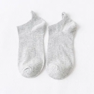 259Gray Новые летние хлопковые носки-башмачки с вышивкой для девочек модные женские и мужские индивидуальные носки с забавным выражением - Цвет: 259Gray