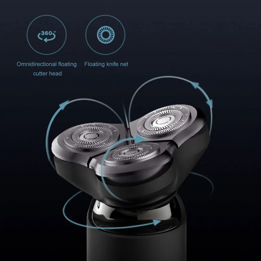 Xiaomi Mijia электробритва S500/S500C IPX7 Водонепроницаемая Мужская бритва три в одном