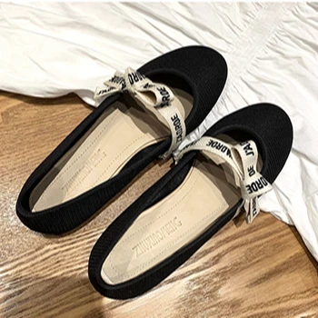 

High Quality Ladies Shoes Round Toe Lace-Up Breathable Shoes New Sexy Fashion Ladies Flats Genuine Leather Shoes Large size 3440