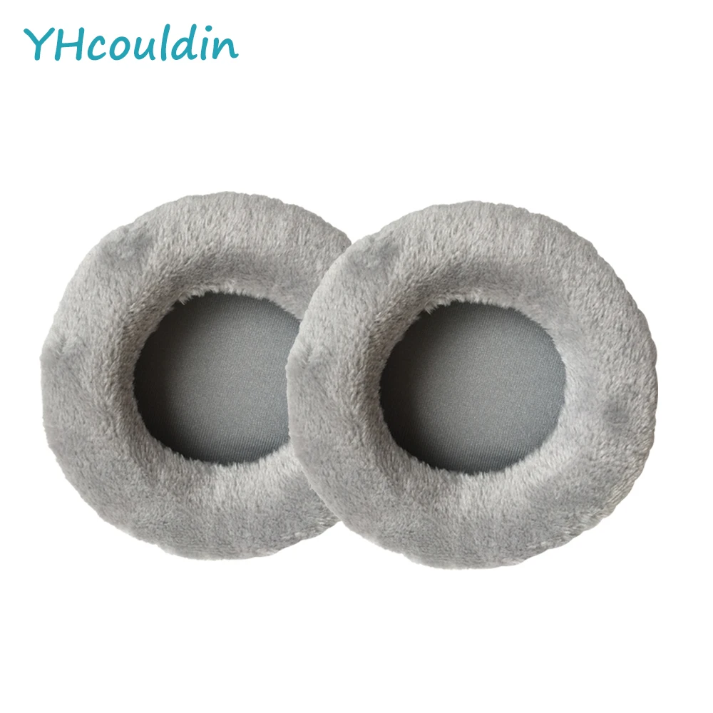 YHcouldin Velvet Ear Pads for Sennheiser HD540 HD540II Headphones Replacement Ear Cushions Soft Black and Grey Earpads Cover