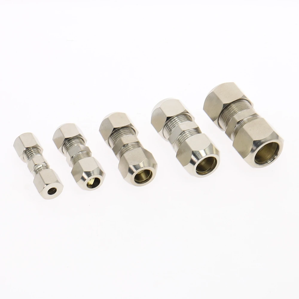 Компрессионная муфта для трубы фитинг Латунная Труба двойная быстрая закрутка