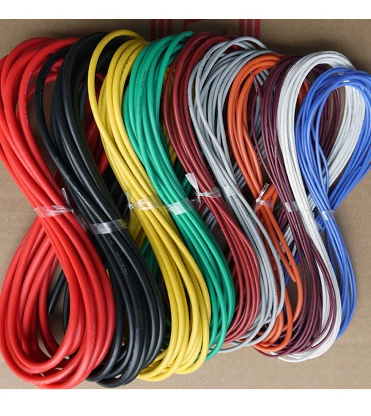 High Temperature Silicone Cable - 1m/5m Heat-resistant Cable 30 28 26 24 22  20 18 - Aliexpress