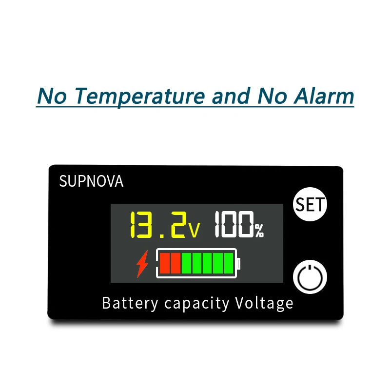 Battery Capacity Indicator DC 8V-100V Lead Acid Lithium LiFePO4 Car Motorcycle Voltmeter Voltage Gauge 12V 24V 48V 72V sound measuring instrument Measurement & Analysis Tools