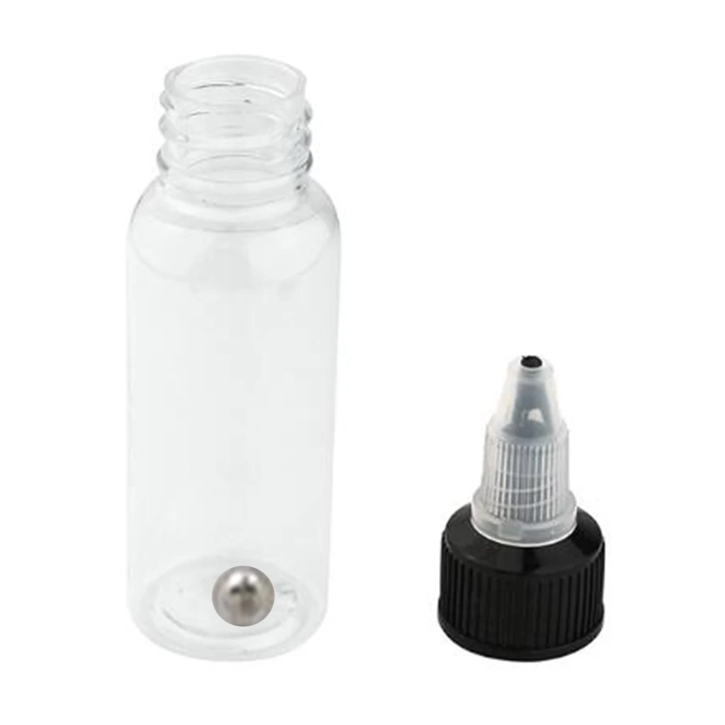 5-10pcs 30/50/60/120/250ml Recyclable Clear Tattoo Airbrush Ink Pigment Bottles Empty Bottle Container For Tattoo Ink Color 5
