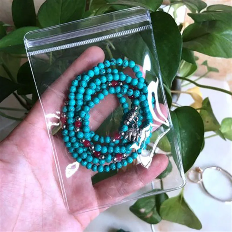 Transparent PVC Jewelry Pouches Bags Clear Anti-Oxidation Zip Lock Earring Pendant Necklace Bracelet Storage Holder 20pcs/lot jewelry packaging bags,jewelry storage bags,jewelry bags