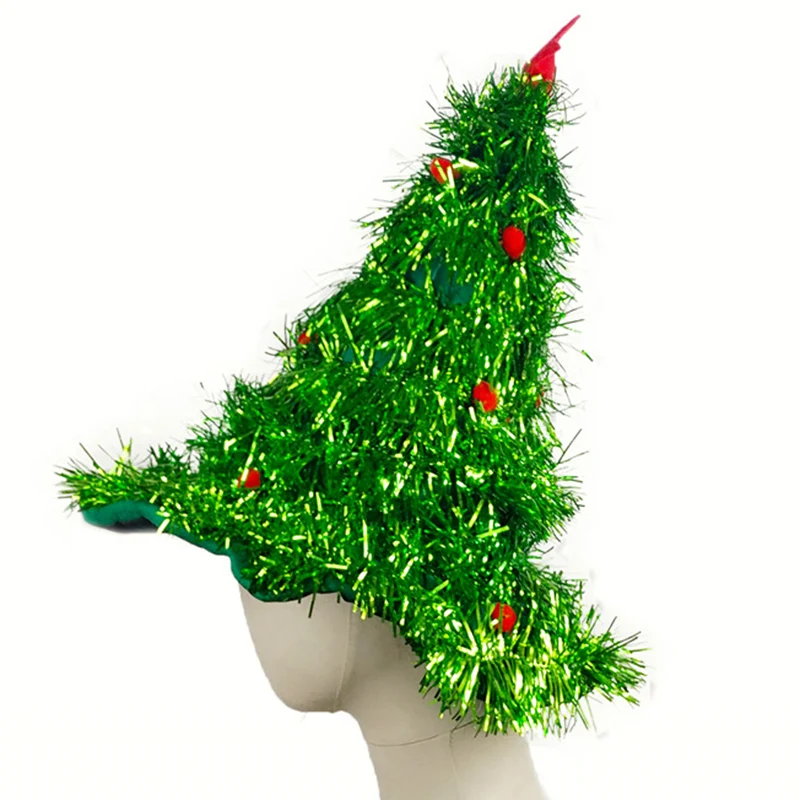 Adults Funny Christmas Tree Hat Xmas Hat Fancy Dress Xmas Cap Party Ornaments Decor JL
