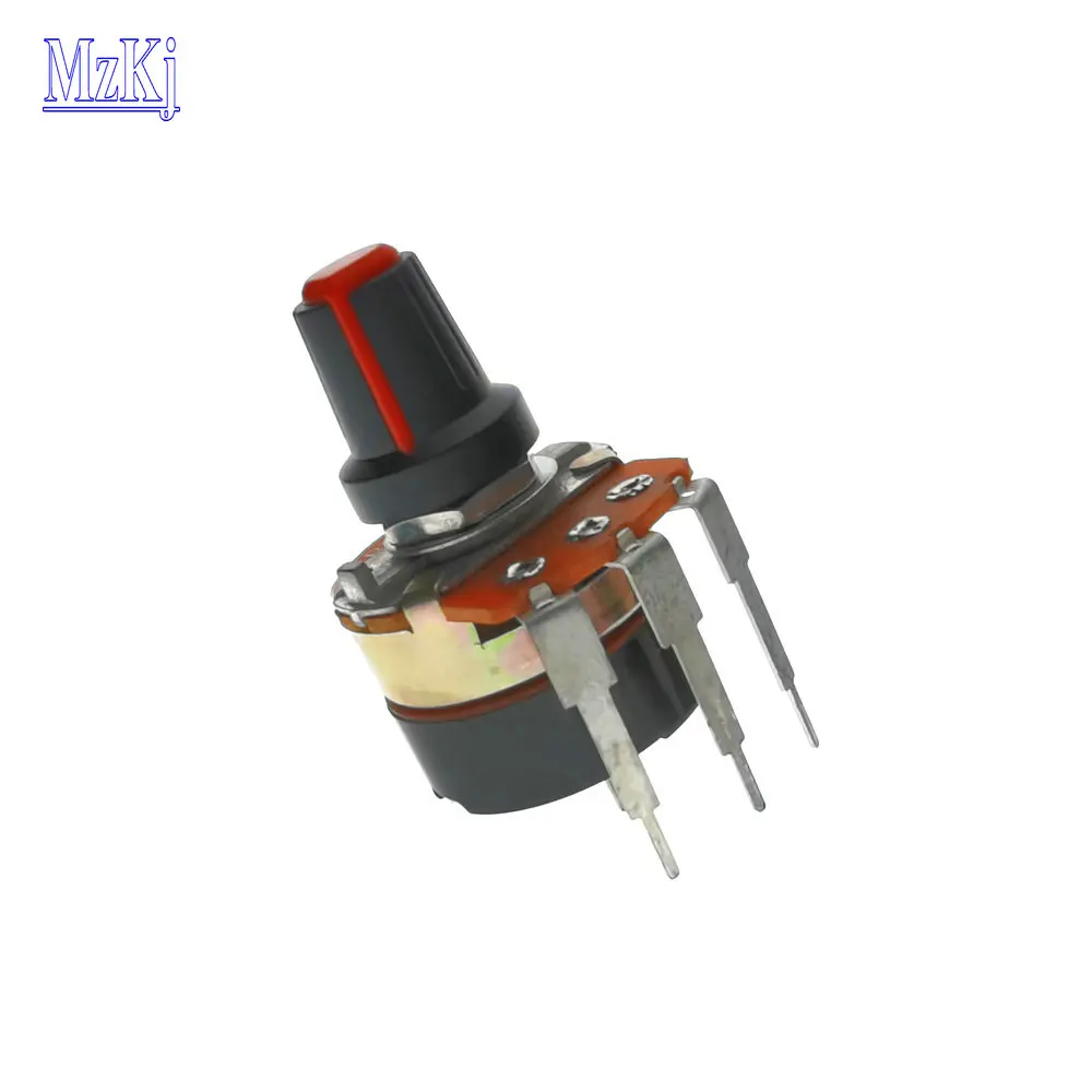 10PCS WH138 Hot New WH138-1 15MM B500K Adjustable Resistance Speed Regulator With Switch Potentiometer 500K | Электронные