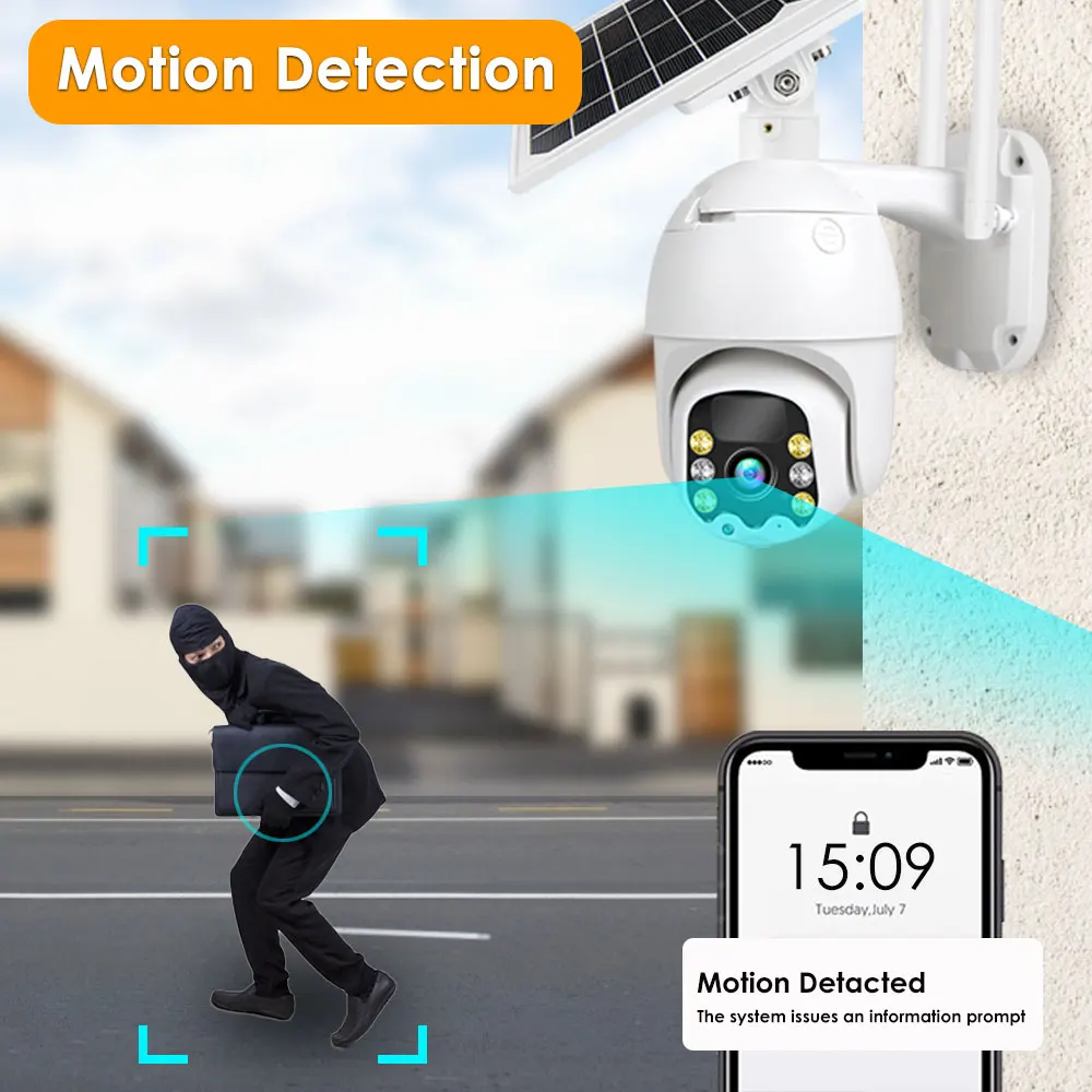 WiFi Solar Camera Security Protection Camara Vigilancia 4G Sim Card Chip  Network CCTV Smart Home Cam Surveillance 4K Waterproof - AliExpress