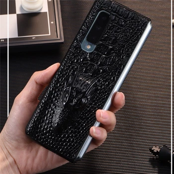 

Luxury Leather Phone Case Shockproof Protective Back Cover Shell for Samsung W20/Fold/F9000 Mobile Phone Accessories