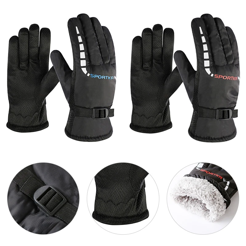 Осенне-зимние перчатки для мужчин и женщин водонепроницаемые ветрозащитные