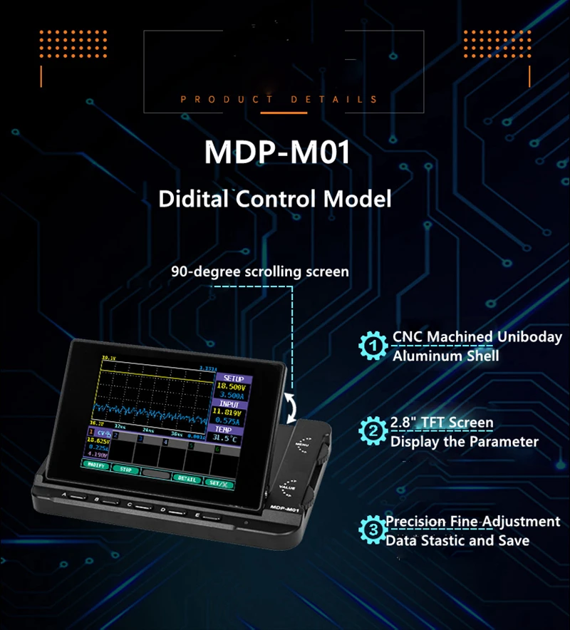 MDP-XP мини цифровая система питания программируемая MDP P905 постоянное напряжение постоянный ток числовое управление линейный 90 Вт