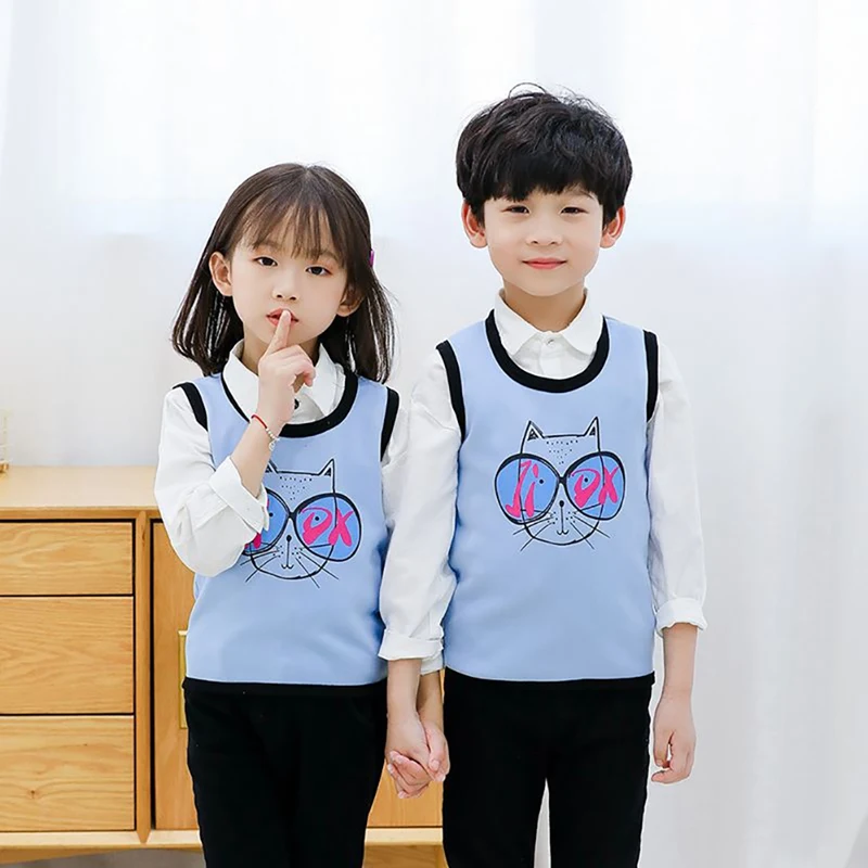 Милый детский жилет Пальто для маленьких мальчиков и девочек Куртка с героями