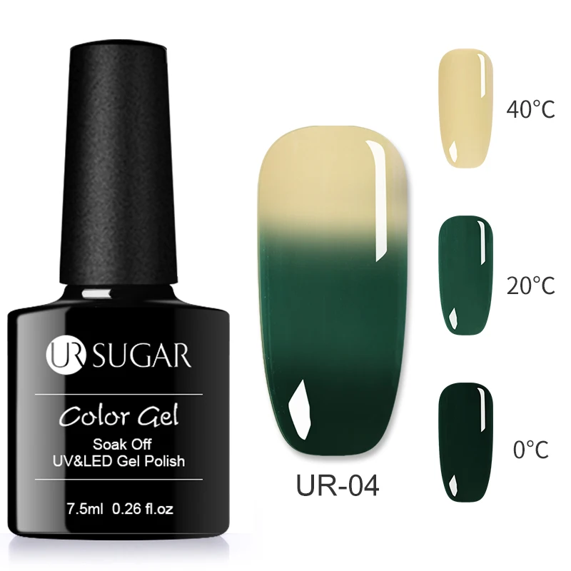 Ur Sugar 7,5 мл матовый термальный Гель-лак для ногтей меняющий температуру гель отмачиваемый УФ-Гель-лак для маникюра гель-арт для ногтей - Цвет: 13