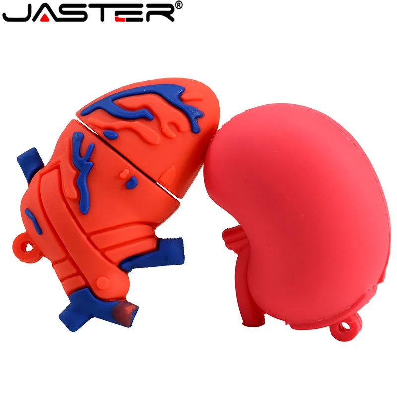 JASTER, USB флеш-накопитель, легкое мультяшное сердце, USB 2,0, флеш-накопитель, USB флешка, 4 ГБ, 8 ГБ, 16 ГБ, 32 ГБ, 64 ГБ, 128 ГБ, подарок на Хэллоуин