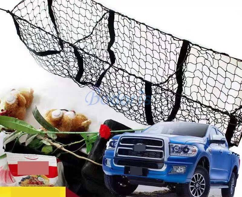 Per Ford Courier Base Crew Cab Pick Up Posteriore Del Tronco Dei Bagagli Bagagli Cargo Nylon Elastico Della Rete Della Maglia Organizzatore Auto Pick-