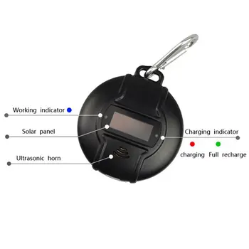 

Solar Powered Mosquito Repellent Portable Rechargeable Insect Repellent#