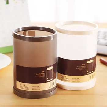 

Japanese Simple Pen Holder Storage Box Round Creative Multi-purpose Desktop Pen Holder Office Students Stationery