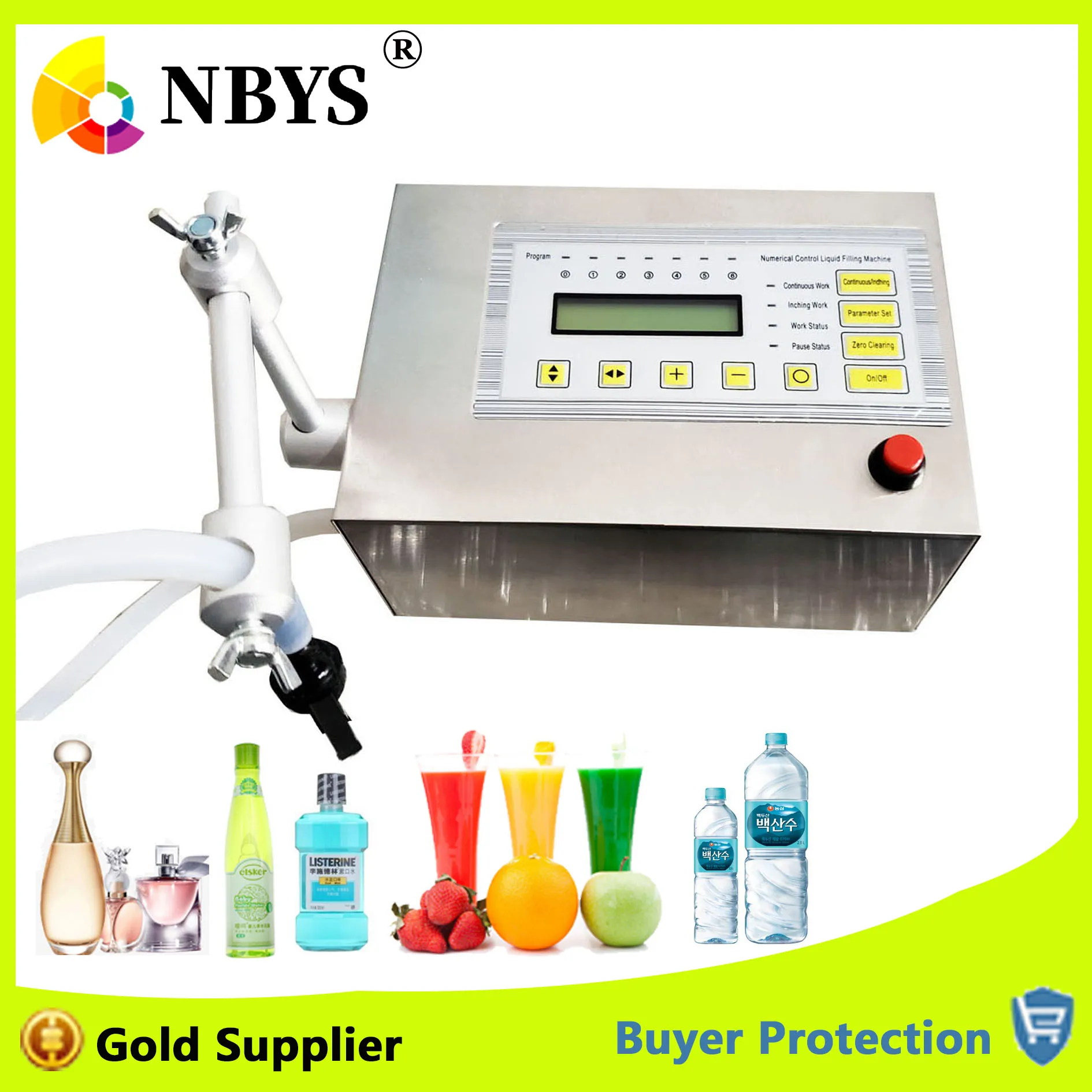 Машина для наполнения жидкостью Электрический наполнитель цифровой контроль