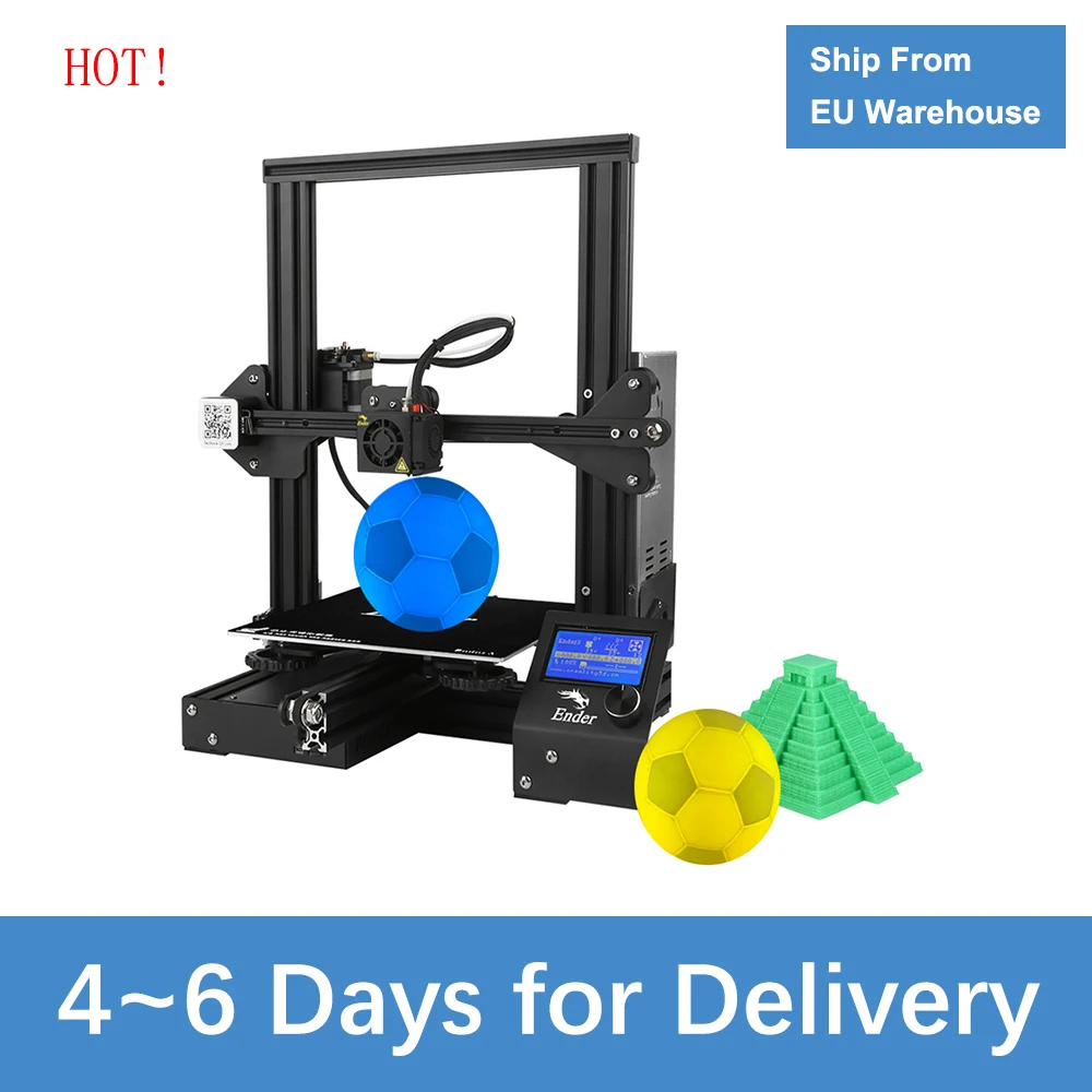 

Ender-3 High-precision DIY 3D Printer Self-assemble 220 * 220 * 250mm Printing Size with Resume Printing Function Self-assemble