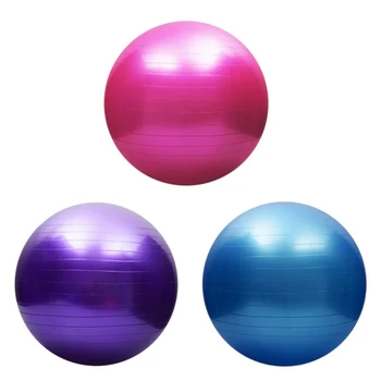 

3 Color Pilates Yoga Ball 45cm Balance Fitness Ball Gymnastics Ball Children Pregnant Women PVC Yoga Ball Straw Inflation