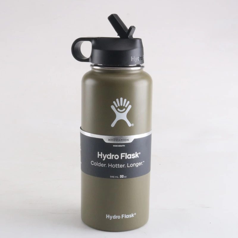 17 Заморозка)/32/40 oz Нержавеющая сталь бутылка для воды гидро термос бутылка для воды с вакуумной изоляцией из нержавеющей стали с широким горлышком путешествия Портативный Термальность бутылка - Цвет: 17