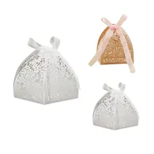 10 шт., DIY, роскошная коробка для конфет, свадебный подарок, роза, персонализированная, на заказ, коробка для конфет, вечерние, креативные, коробка для конфет, поставки