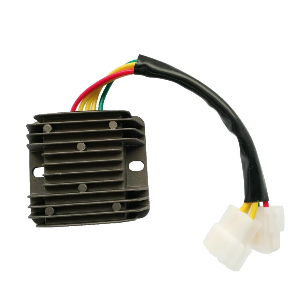 2 Plug Voltage Rectifier Regulator Fits for Hyosung GT650 Comet GV650 ST7 GT650S and Other Model, Black