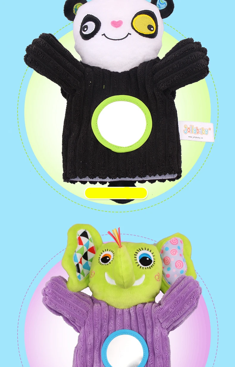 Jollybaby Happyybaby марионетки-животные раннего обучения просвещение игрушки родителей игра мягкие игрушки куклы для театра марионеток перчатки для детей
